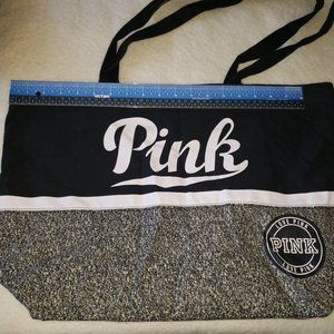 PINK Victoria's Secret Black Tote Travel Bag